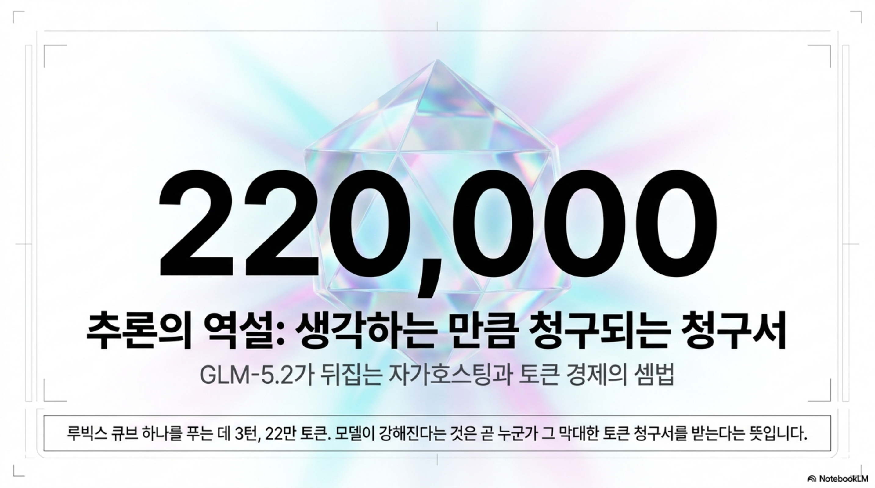 루빅스 큐브 한 문제에 22만 토큰을 생각하는 추론 모델, 토큰당 청구되는 비용 구조
