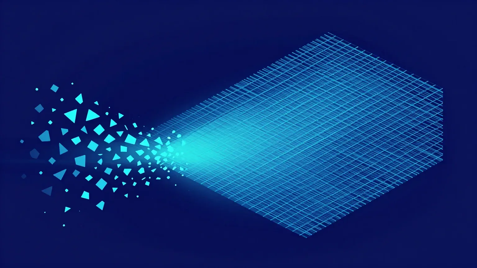 Unstructured data fragments transforming into structured rows